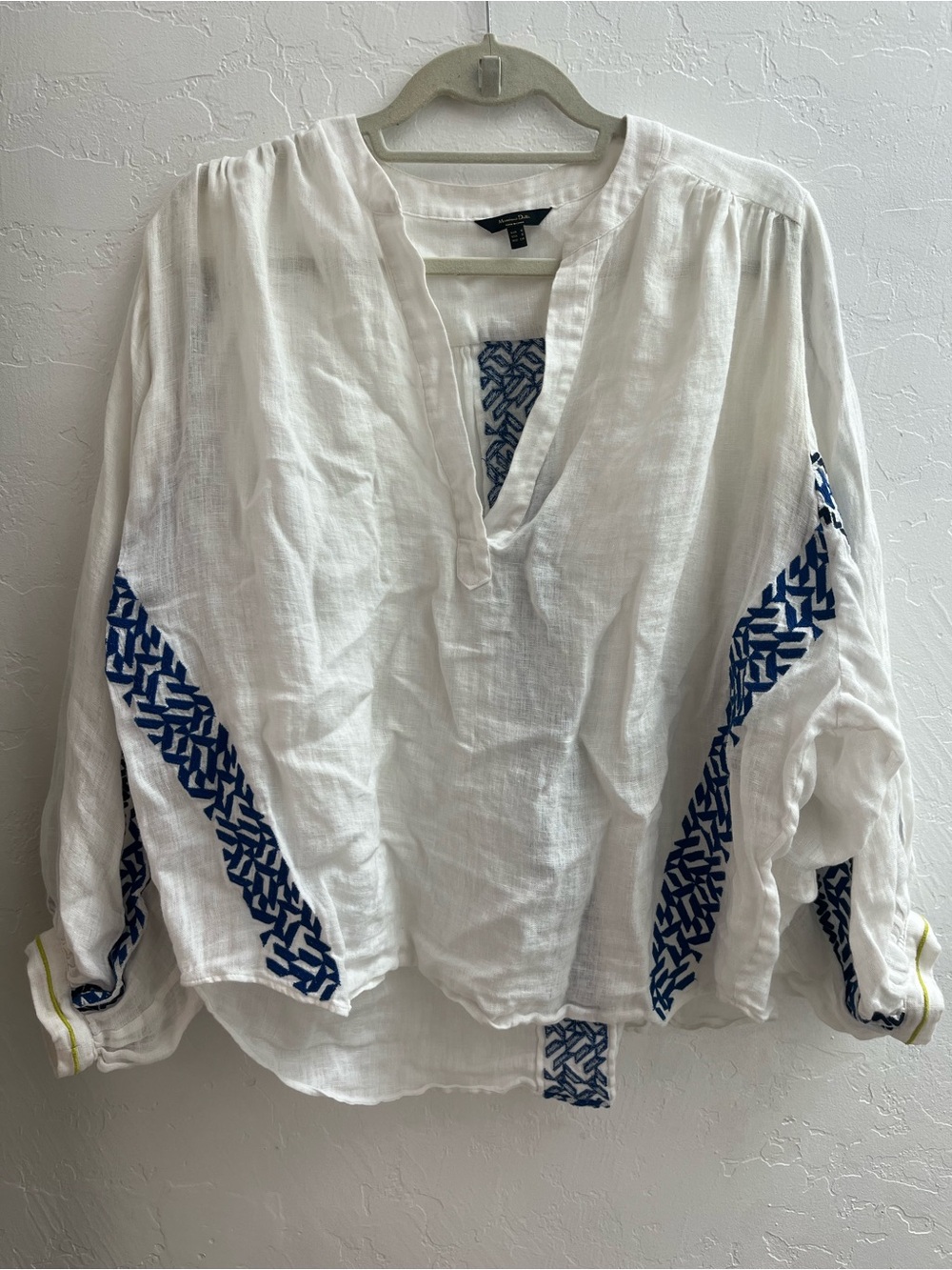 Massimo Dutti embroidered blouse